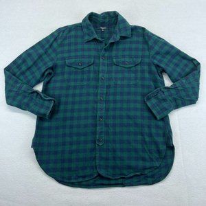 Madewell Flannel Shirt XS Extra Small Women's Button Up